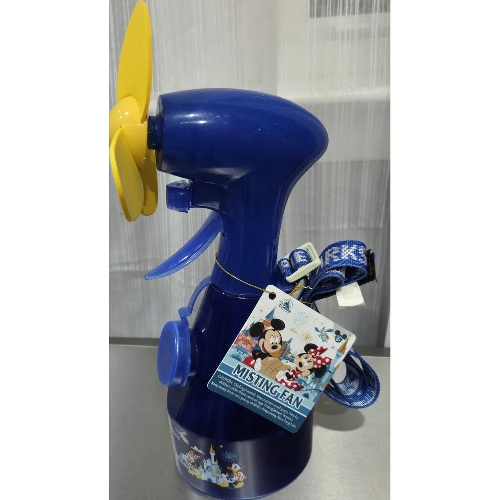 WALT DISNEY WORLD PARKS Misting Water‎ Spray Fan W/Lanyard 